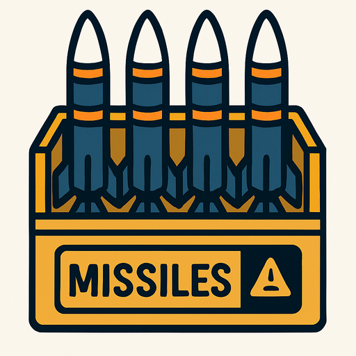 Missiles storage.
In-Game asset.  2d.  High contrast.  No shadows