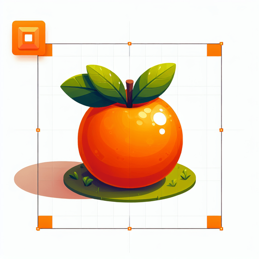 An orange.
Single Game Texture. In-Game asset. 2d. Blank background. High contrast. No shadows.