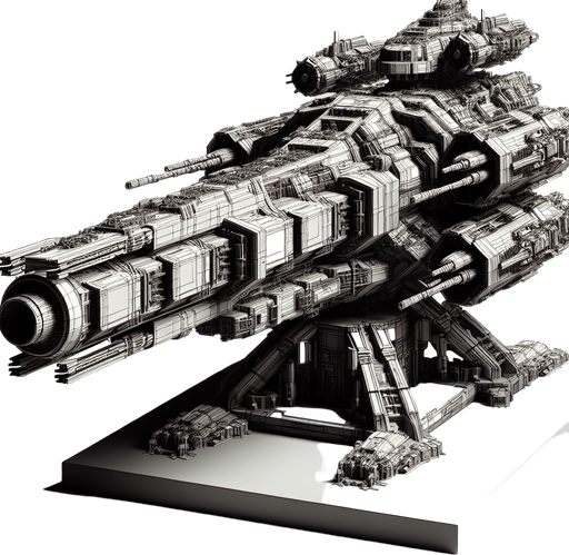 battle ship scifi scifi black canon base

Single Game Texture.  In-Game asset.  2d.  Blank background.  High contrast.  No shadows