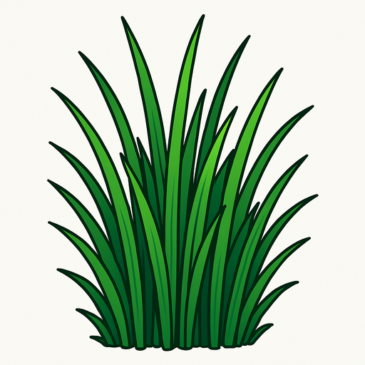 çimen uzun.
In-Game asset.  2d.  High contrast.  No shadows