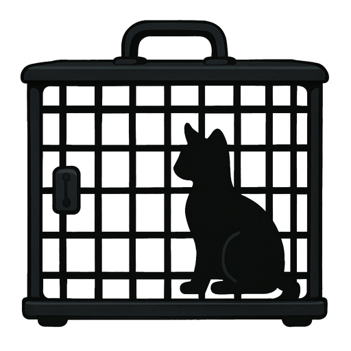 cat cage black.
2dNo backgraund,No shadows,Game assest