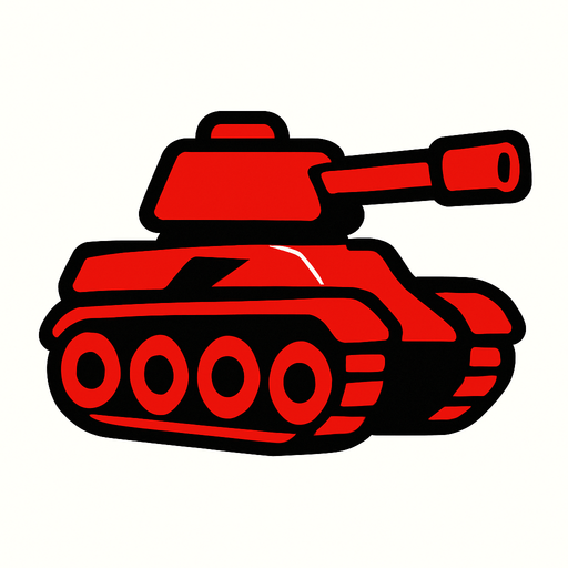 red tank.
In-Game asset.  2d.  High contrast.  No shadows