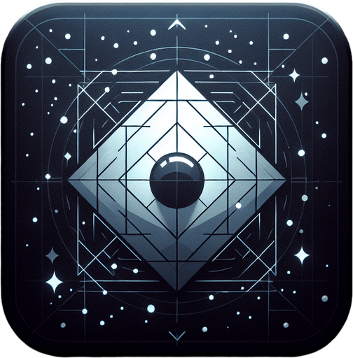 A square app store icon with rounded edges, designed for a Galaxian-inspired game. The icon features the classic shape of a Galaxian enemy in the center, rendered with clean, sharp lines and a subtle glow around its edges. The background is a gradient of deep space blue to black, with faint stars scattered throughout, evoking the feel of a cosmic battlefield. The design is sleek and minimal, balancing nostalgia with a modern touch, making it instantly recognizable and visually appealing.
Single Game Texture. In-Game asset. 2d. Blank background. High contrast. No shadows.
