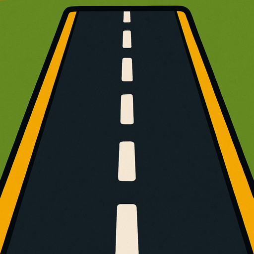 Araba yolu.
In-Game asset.  2d.  High contrast.  No shadows