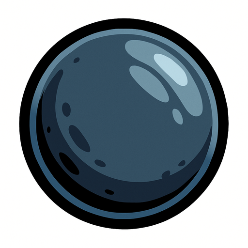 bala de cañon.
In-Game asset.  2d.  High contrast.  No shadows