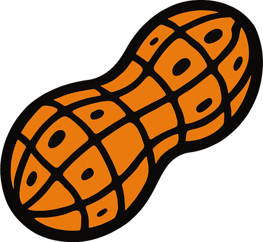 Peanut.
In-Game asset.  2d.  High contrast.  No shadows