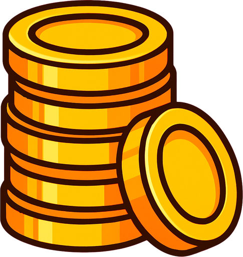 Gold..
In-Game asset.  2d.  High contrast.  No shadows