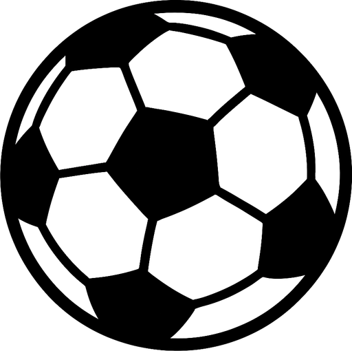 soccer ball.
In-Game asset.  2d.  High contrast.  No shadows