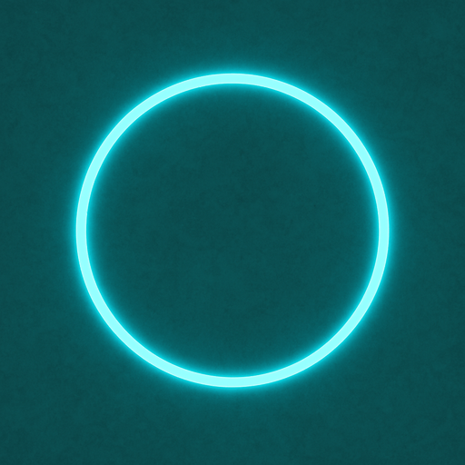 A simple, slightly glowing circular outline indicating where towers can be placed..
In-Game asset.  2d.  High contrast.  No shadows