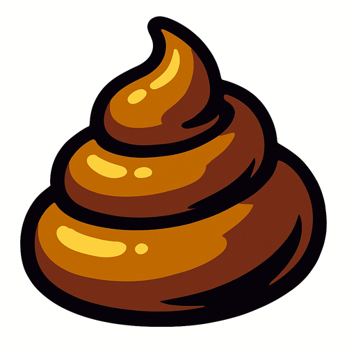 Poop.
In-Game asset.  High contrast.  No shadows