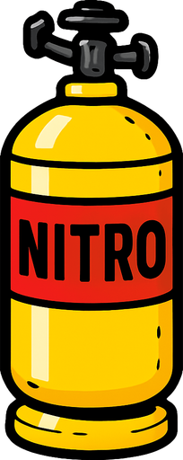 Nitro tüpü.
In-Game asset.  2d.  High contrast.  No shadows