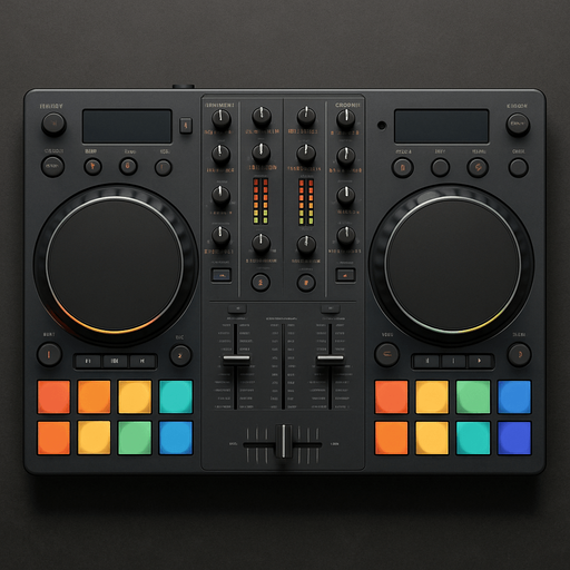 Empty dj deck