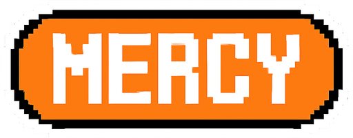 make it undertale mercy button.
In-Game asset.  2d.  High contrast.  No shadows