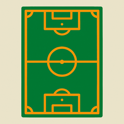 Soccer pitch.
In-Game asset.  2d.  High contrast.  No shadows
