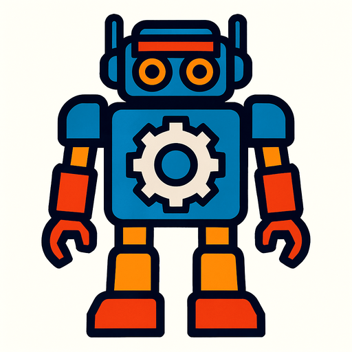 Robot.
In-Game asset.  2d.  High contrast.  No shadows