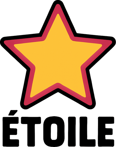 Étoile.
In-Game asset.  2d.  High contrast.  No shadows