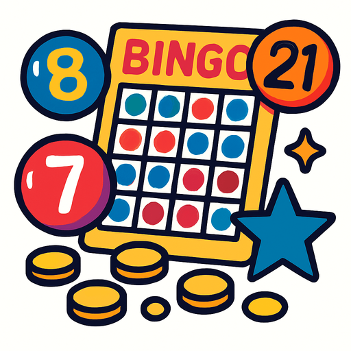Bingo thema.
In-Game asset.  2d.  High contrast.  No shadows
