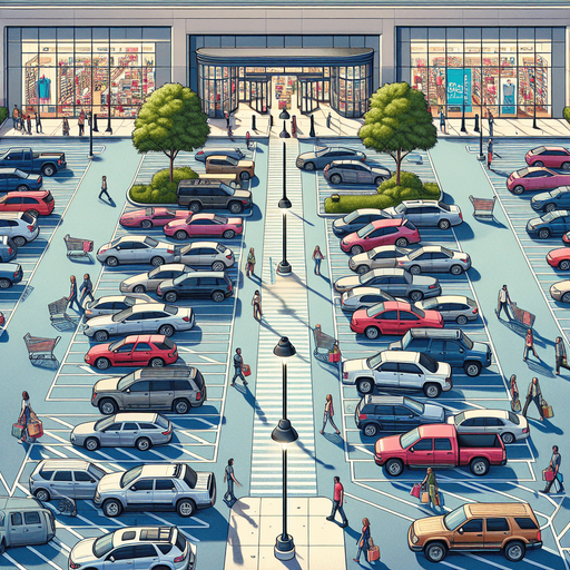 Mall Parking Lot Background