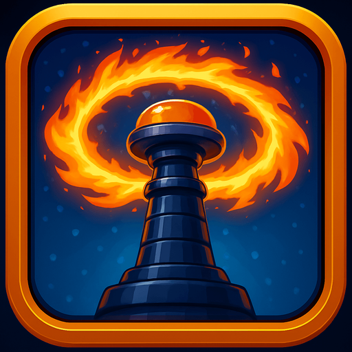 Не сильно отличающаяся башня но стреляет кольцом огня