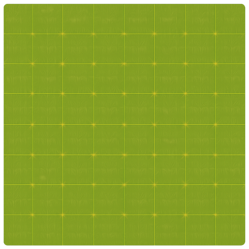 Flat cleared grass with 200x200 grids
Single Game Texture.  In-Game asset.  2d.  Blank background.  High contrast.  No shadows