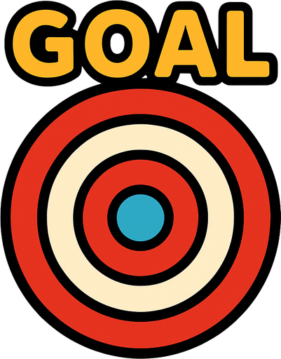 GOAL.
In-Game asset.  2d.  High contrast.  No shadows