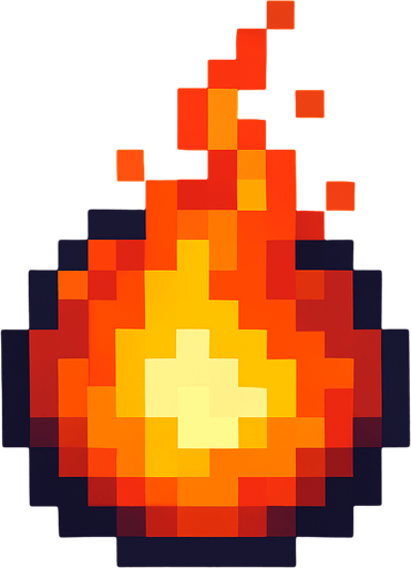 Fire ball pixel
