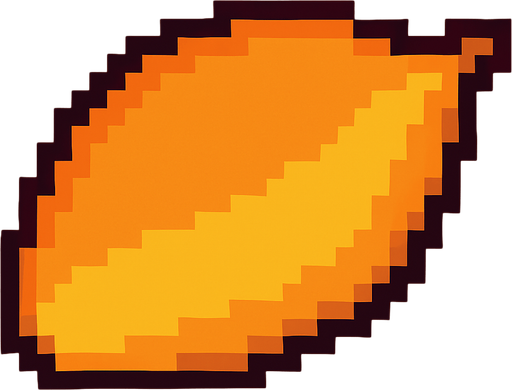 Mango seed 8bit.
In-Game asset.  2d.  High contrast.  No shadows