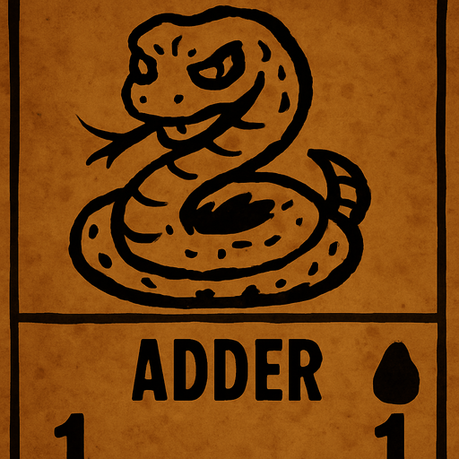 Write the adder text and the card cost a little lower, make the snake image a little smaller and make the card layout as I want.