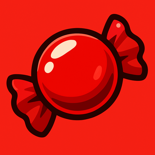 candy red.
In-Game asset.  2d.  High contrast.  No shadows