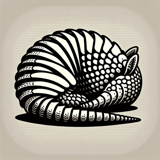 Un armadillo hecho bolita.
Single Game Texture.  In-Game asset.  2d.  Blank background.  High contrast.  No shadows