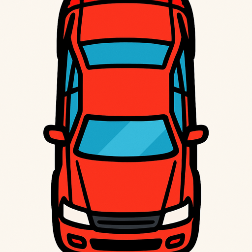 Standart Car vertical.
In-Game asset.  2d.  High contrast.  No shadows