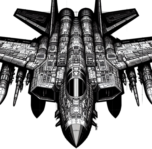 Enemy plane.
Single Game Texture.  In-Game asset.  2d.  Blank background.  High contrast.  No shadows