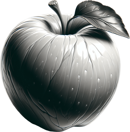 apple.
Single Game Texture. In-Game asset. 2d. Blank background. High contrast. No shadows.