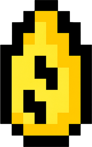 8bit kiwi seed.
In-Game asset.  2d.  High contrast.  No shadows