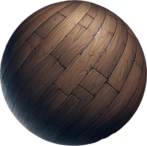 dark wooden floor.
Single Game Texture. In-Game asset. 2d. Blank background. High contrast. No shadows.