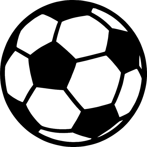 soccer ball.
In-Game asset.  2d.  High contrast.  No shadows