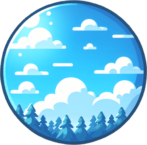 A clear blue sky background with no clouds..
Single Game Texture.  In-Game asset.  2d.  Blank background.  High contrast.  No shadows