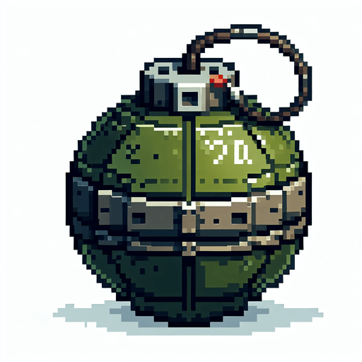 2d bomb photo realistic.
Single Game Texture. In-Game asset. 2d. Blank background. High contrast. No shadows.