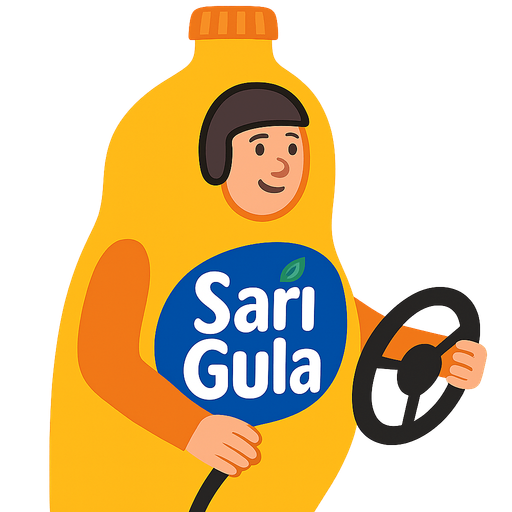 a fanta costume driver but fanta costume named "sarı gula"
. No background. Transparent background. Blank background. No shadows. 2d. In-Game asset. flat