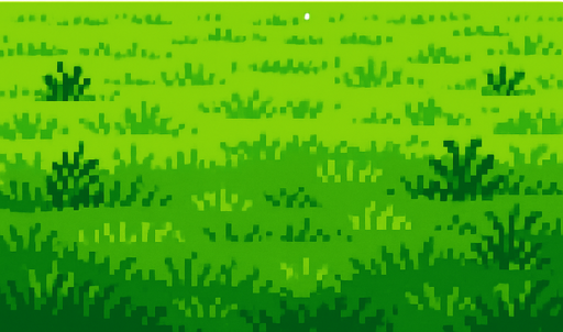 PİXEL ART ÇİMENLİK OVA.
In-Game asset.  2d.  High contrast.  No shadows