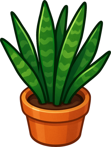A typical office plant. Cute soft graphics. soft ambient light. semi-matte to satin surfaces. naturalistic with slight saturation boost colors. 
In-Game asset.  2d.  High contrast.  No shadows. top down..
In-Game asset.  2d.  High contrast.  No shadows