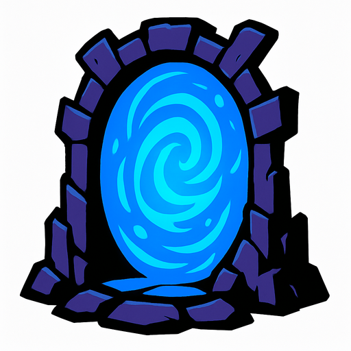 portal.
In-Game asset.  2d.  High contrast.  No shadows