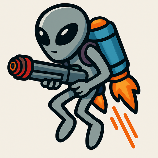 Place laser cannon in both hands holding it like a shotgun