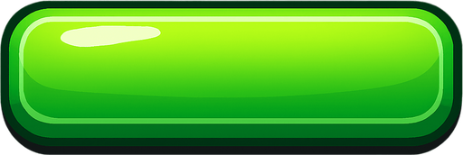 Long, shiny green button.
In-Game asset.  2d.  High contrast.  No shadows
