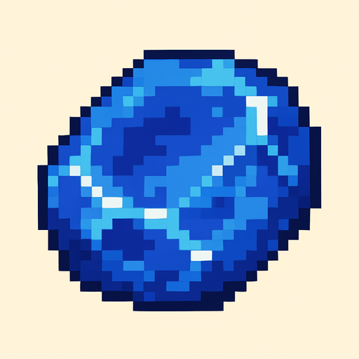lapizlazuli.
In-Game asset.  2d.  High contrast.  No shadows. pixelart