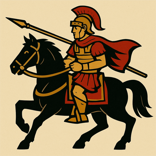 Roman cavalry.
In-Game asset.  2d.  High contrast.  No shadows