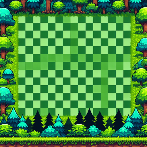 The theme of forest.
Single Game Texture. In-Game asset. 2d. Blank background. High contrast. No shadows.