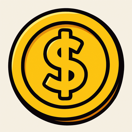 coin.
In-Game asset.  2d.  High contrast.  No shadows