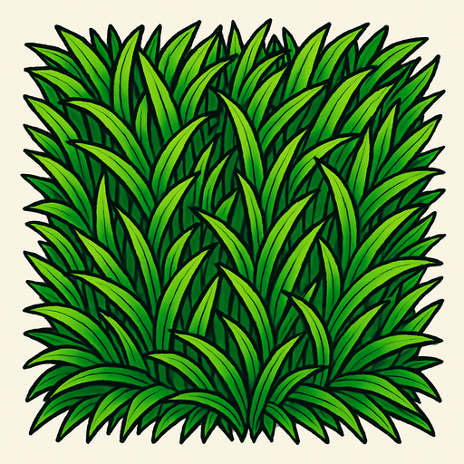 grass top view.
In-Game asset.  2d.  High contrast.  No shadows