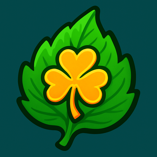 Fortune Leaf.
In-Game asset.  2d.  High contrast.  No shadows